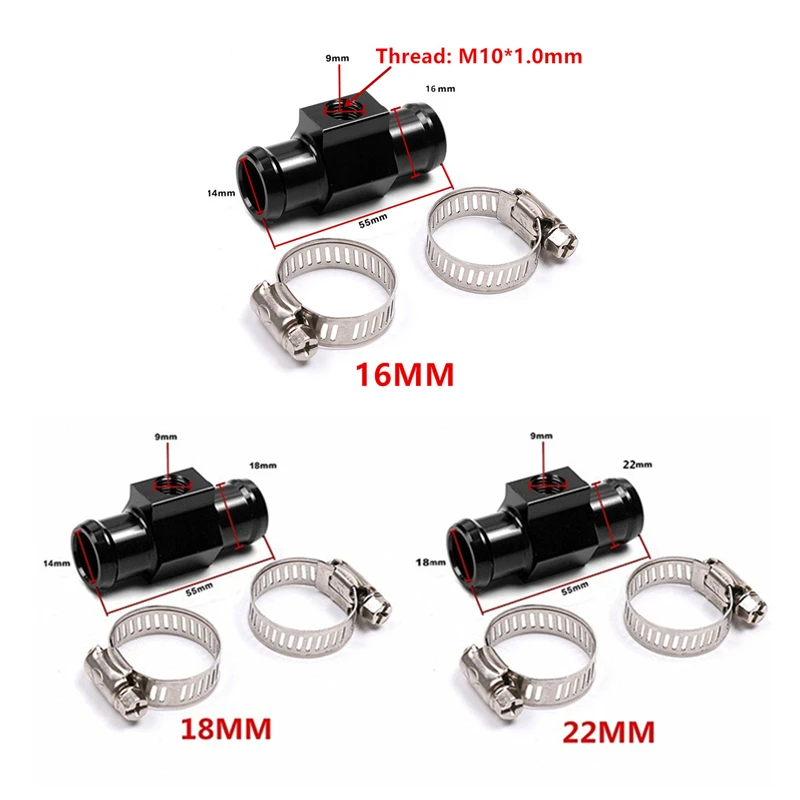 KOSO Water Temp Meter Voltmeter Gauge Motorcycle Phone USB Charger Charging 3 in 1 Waterproof LCD Digital Display