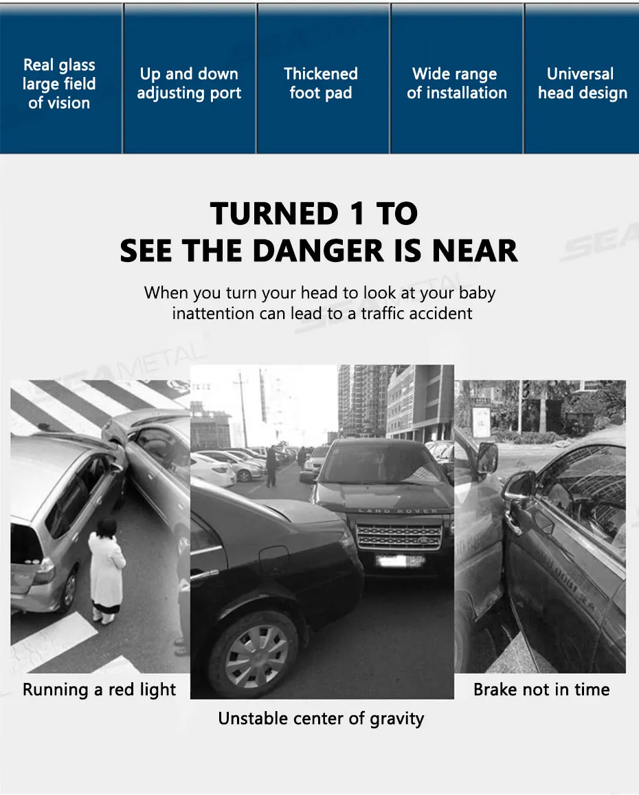 Baby Mirror Car Interior Rear View Mirror Clip Rear Facing Mirrors For Auto Safety Driving Kids Baby Monitor Angle Adjustable
