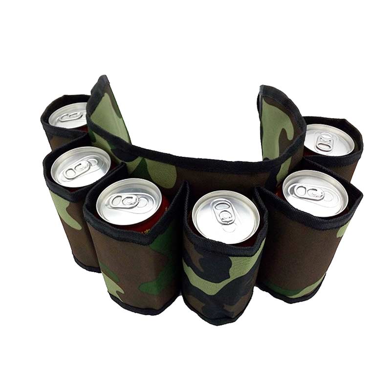 fashion Beer Holder Belt Portable 6 Pack Beer Wine Bottle Beverage Soda Can Drink Waist Bag Ideal for party camping Outdoor