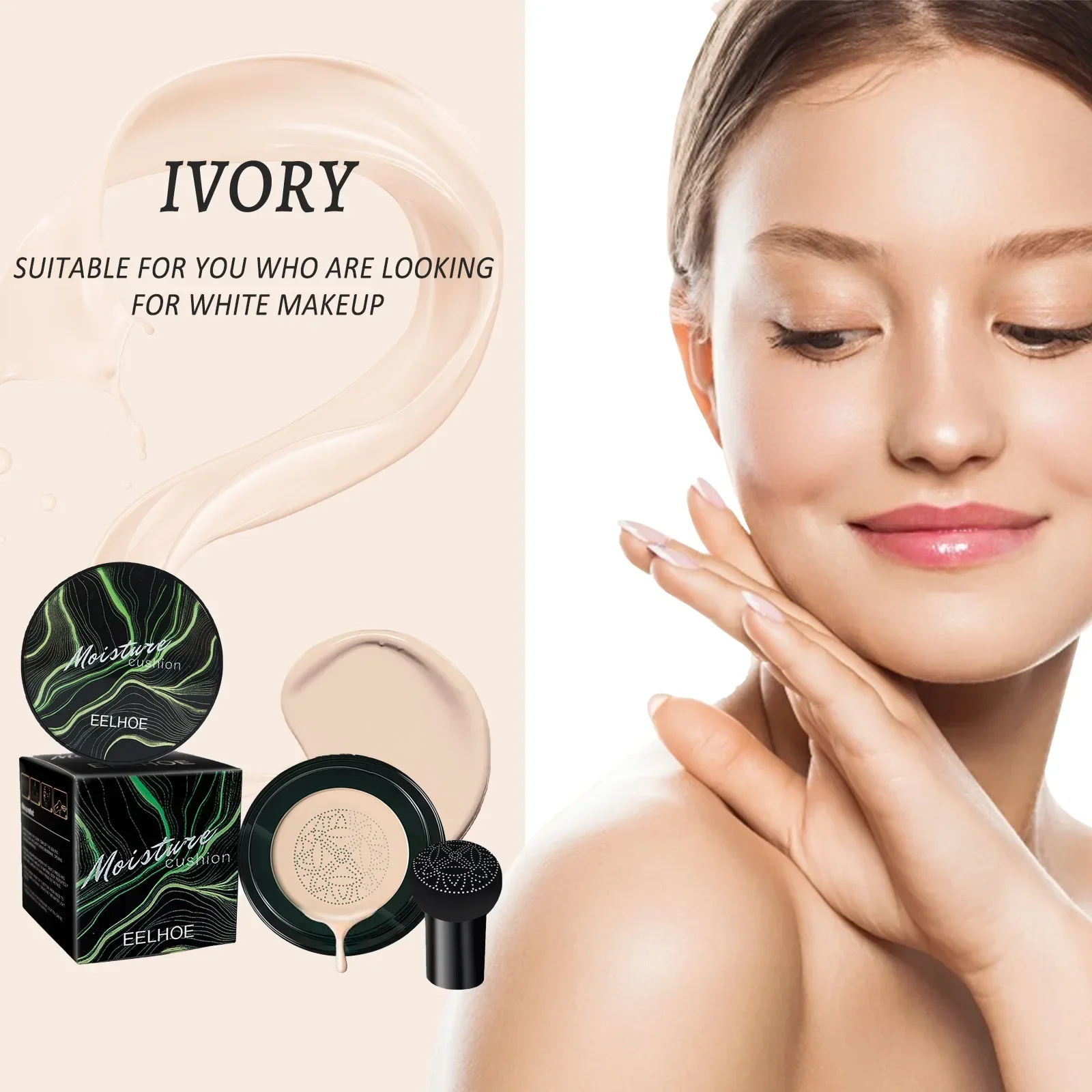 Magic Foundation Mushroom Head Air Cushion CC Cream Face Concealer Moisturizing Waterproof Foundation Base Makeup Cosmetics