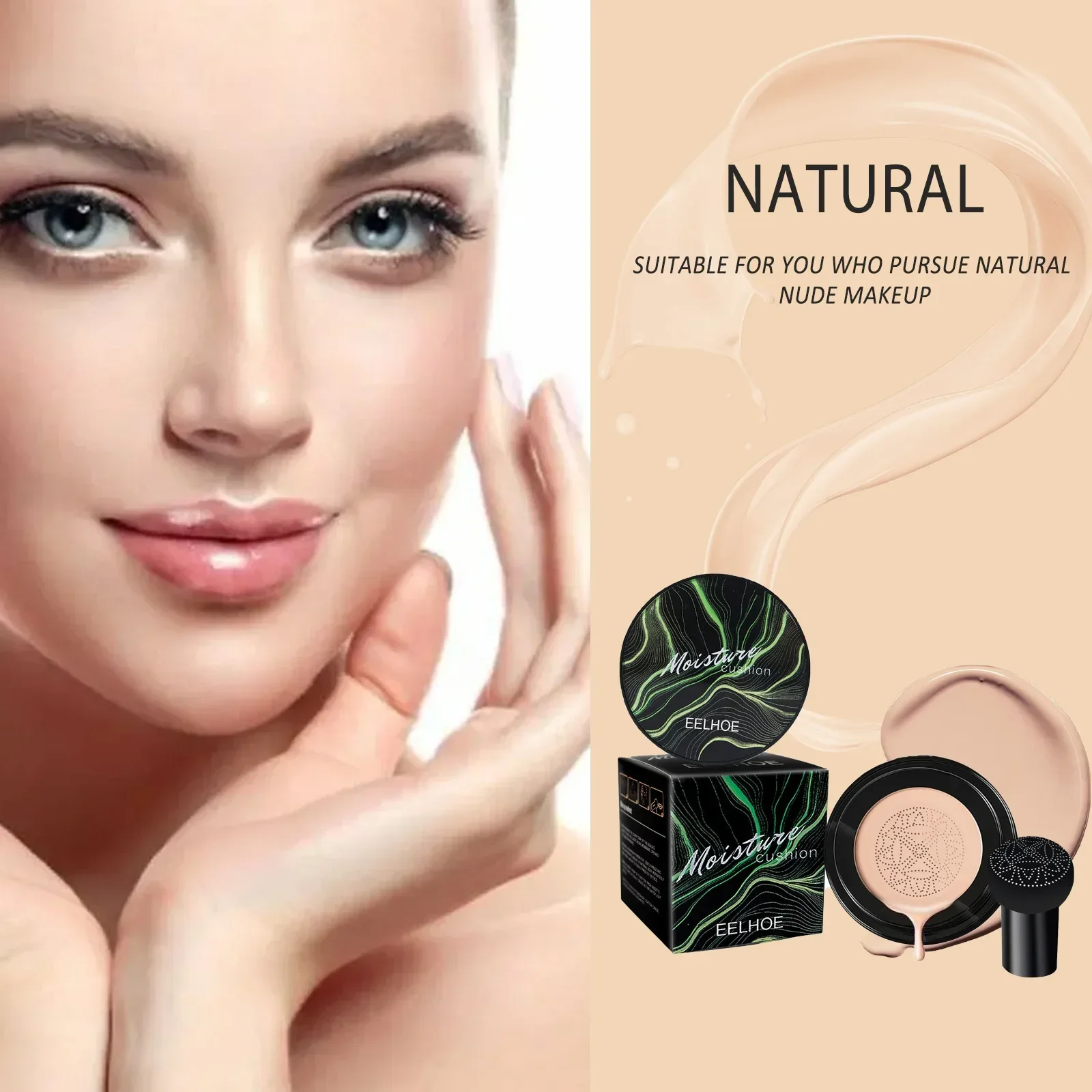 Magic Foundation Mushroom Head Air Cushion CC Cream Face Concealer Moisturizing Waterproof Foundation Base Makeup Cosmetics