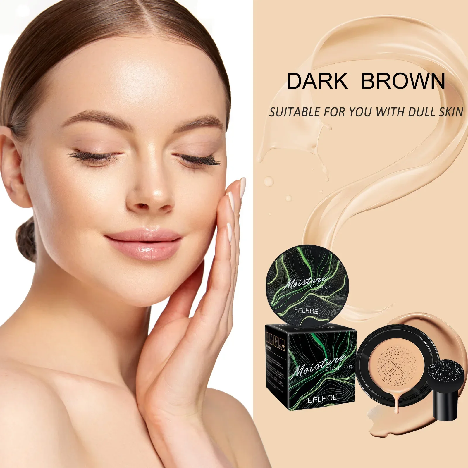 Magic Foundation Mushroom Head Air Cushion CC Cream Face Concealer Moisturizing Waterproof Foundation Base Makeup Cosmetics