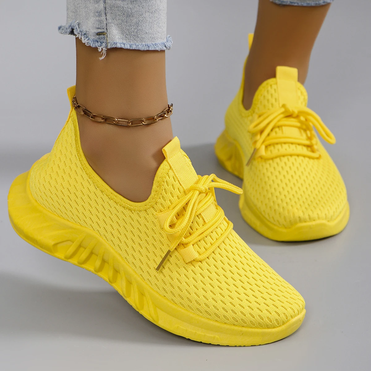 Women's summer breathable mesh flat shoes women's shoes casual sports shoes, clearance free shipping