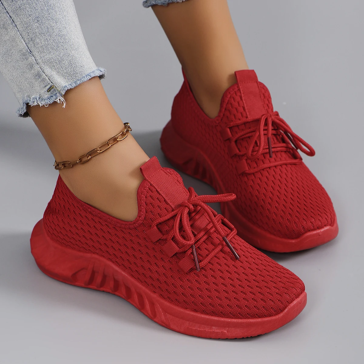 Women's summer breathable mesh flat shoes women's shoes casual sports shoes, clearance free shipping