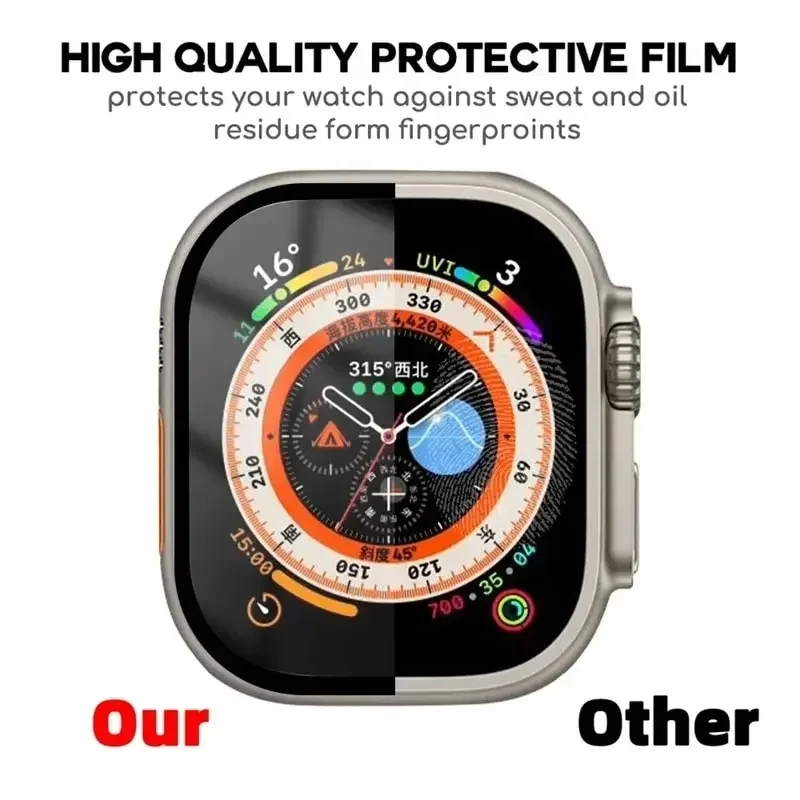 1-3PCS Ceramic film For Apple watch Ultra 9 8 7 49mm 45mm 41mm Screen protector For Apple watch 6 5 4 SE 44mm 40mm 3 2 42mm 38mm