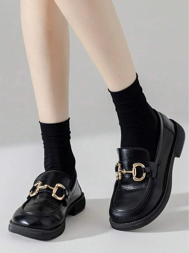 10 Pairs Women Mid Length Socks Trendy Versatile Black White Solid Colors Soft Comfortable Lightweight Breathable Casual Socks