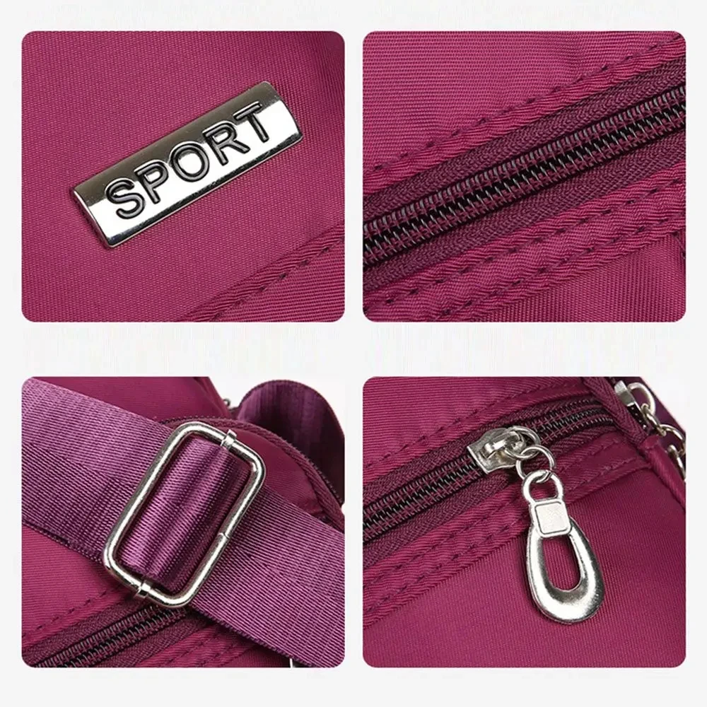 Casual Small Women's Shoulder Bag Multifunctional Coin Purse Wallet Nylon Waterproof Messenger Bag Mobile Phone Crossbody Bags