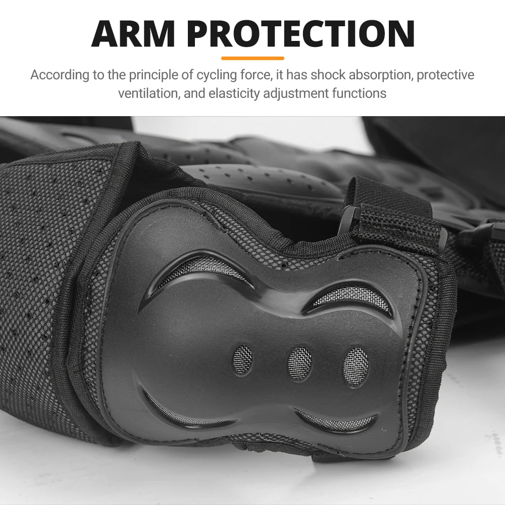 Kid's Motorcycle Armor Vest Protection Motocross Body Armor Jacket Protective Armors Riding Kneepads Moto Full Armor Children