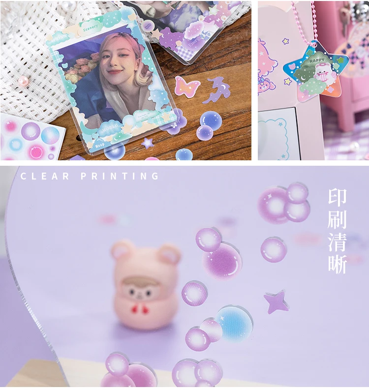 Mr. Paper 1 Style 50pcs/Book Copperplate Paper Coil Sticker Book Cartoon Pattern DIY Handbook Guka Decoration Material Collage