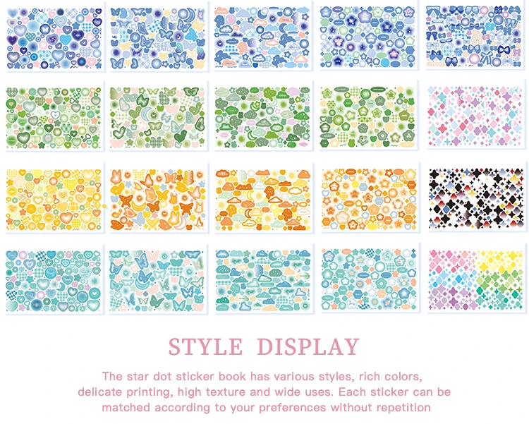 Mr. Paper 1 Style 50pcs/Book Copperplate Paper Coil Sticker Book Cartoon Pattern DIY Handbook Guka Decoration Material Collage