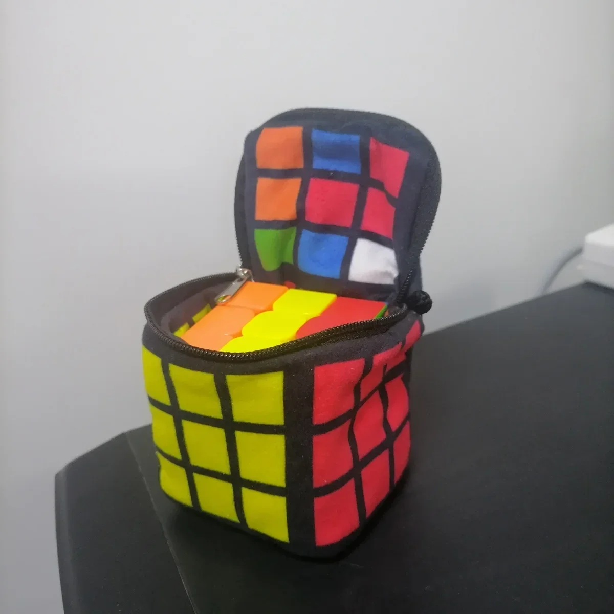 Magic Cube Bag for Rubics Cube Accessories Twisty Puzzles Bags Double-Sided Portable Purses Pendant Kids Intelligence Toy Gift