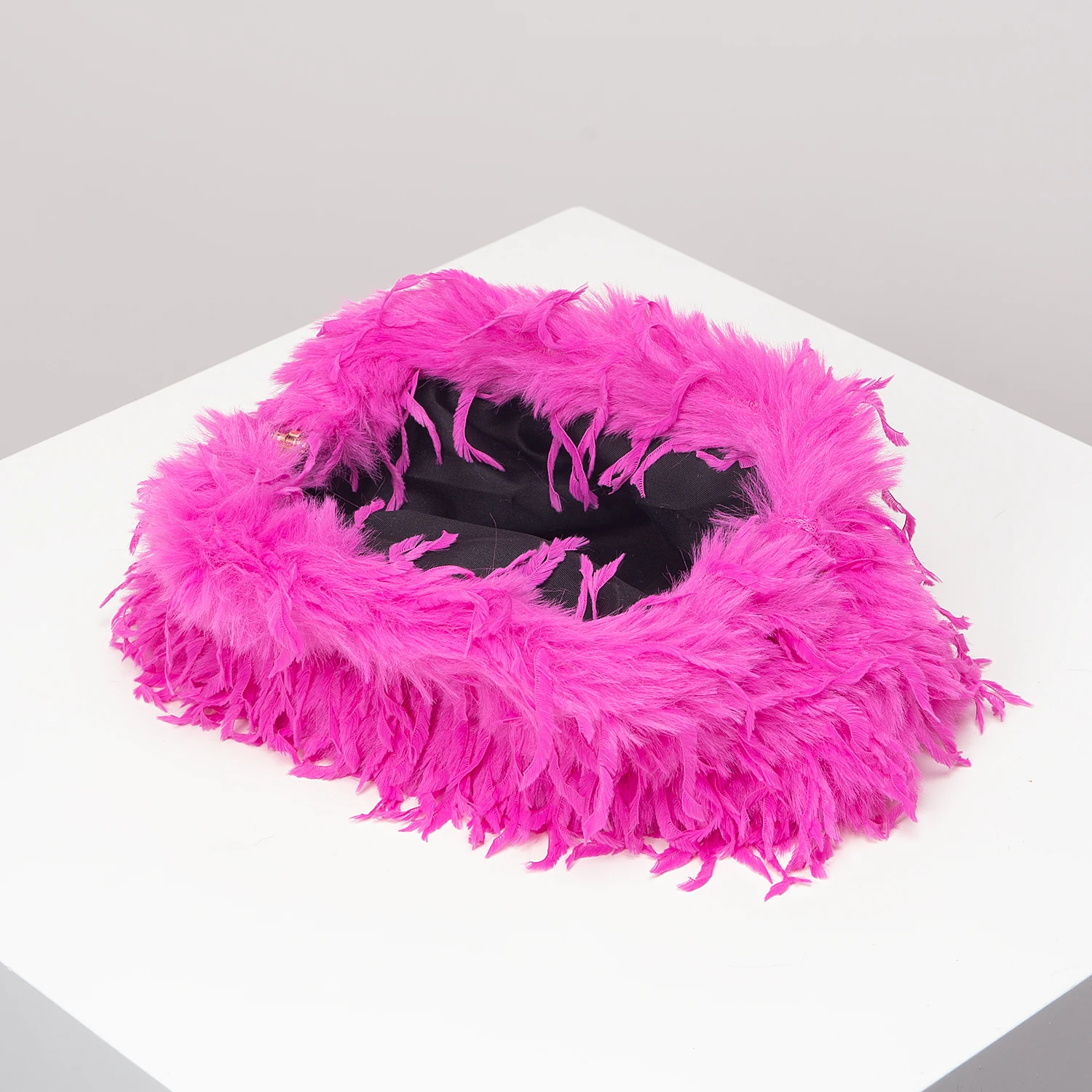 Dopamine-style clip bag, Y2K plush clutch bag, candy-colored women's purse, dinner dress clutch