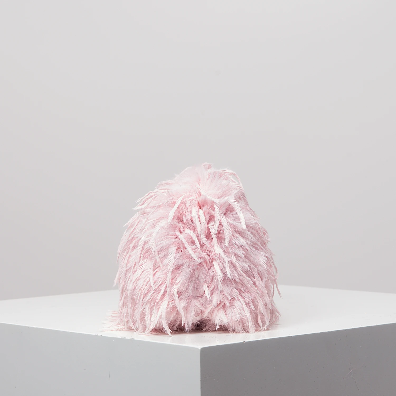 Dopamine-style clip bag, Y2K plush clutch bag, candy-colored women's purse, dinner dress clutch