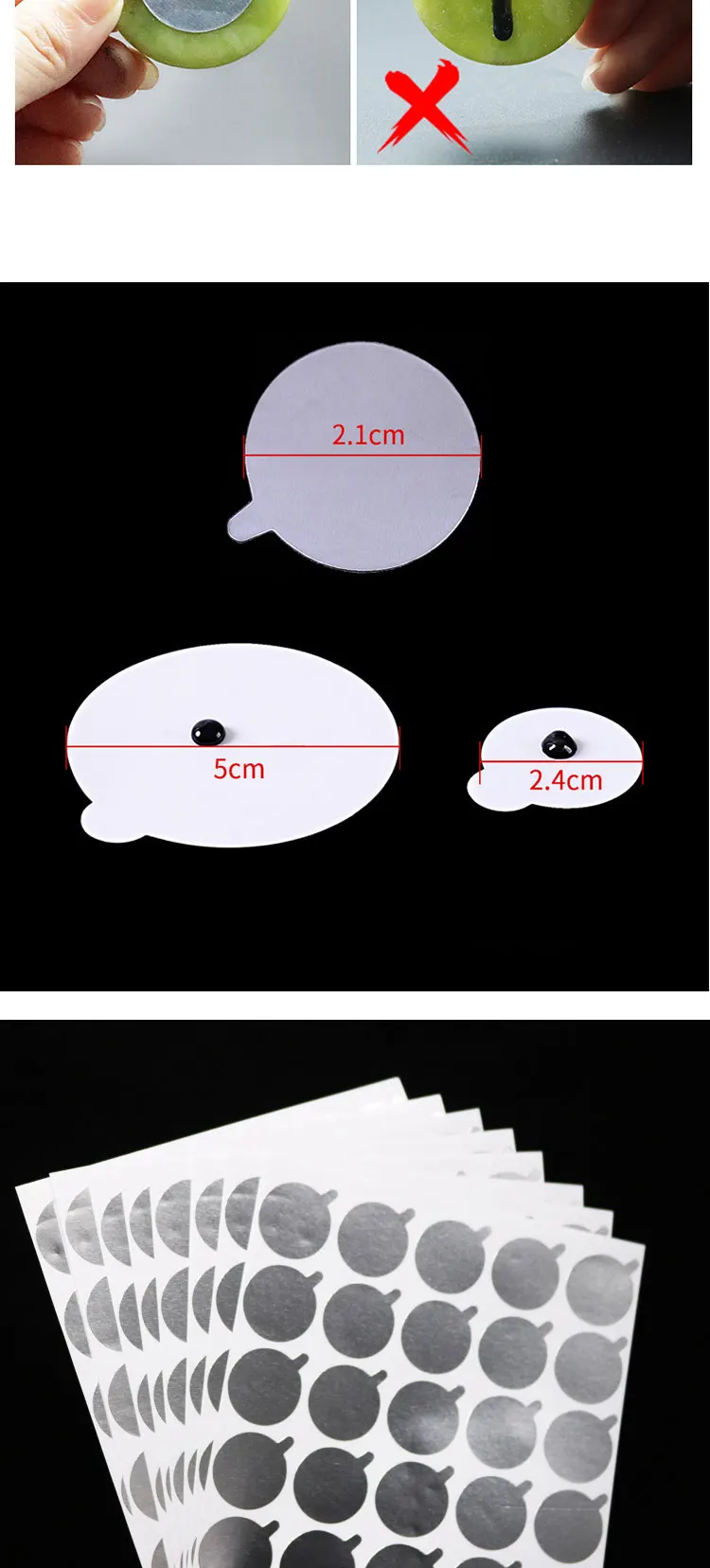 150Pcs Tin Foil Glue Pads Eyelash Extension Stickers Glue Holder Pallet Paper Lashes Stickers Beauty MakeupTool