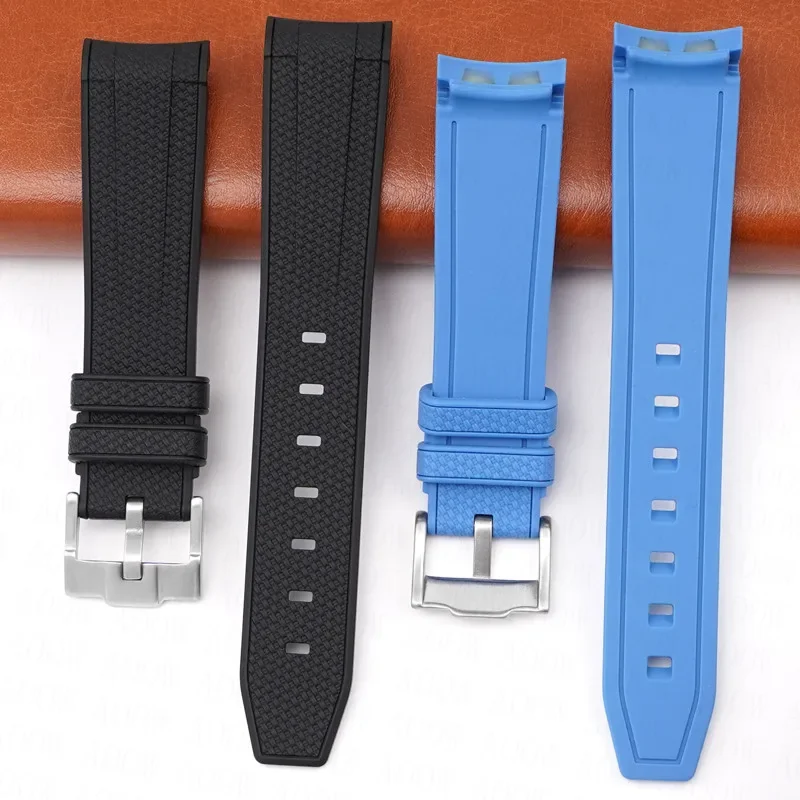 20mm Diving Strap for Omega X Swatch Joint MoonSwatch Men Women Arc Curved End TPU Rubber Bracelet for Rolex Watch Band Tools