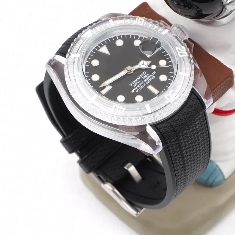20mm Diving Strap for Omega X Swatch Joint MoonSwatch Men Women Arc Curved End TPU Rubber Bracelet for Rolex Watch Band Tools
