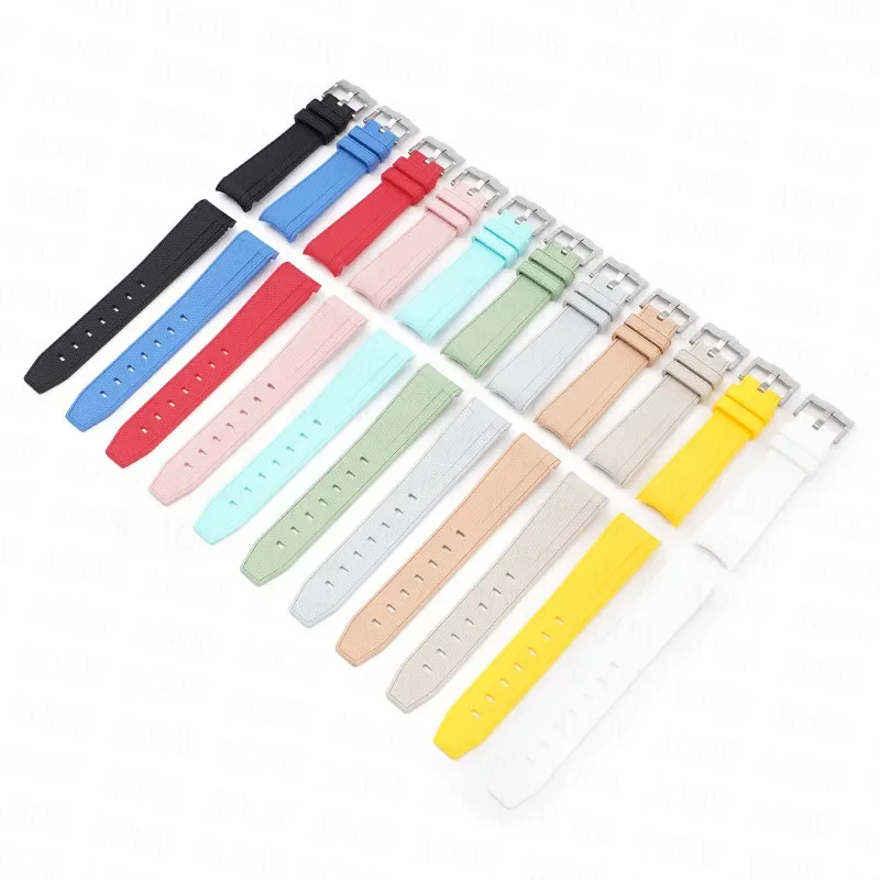 20mm Diving Strap for Omega X Swatch Joint MoonSwatch Men Women Arc Curved End TPU Rubber Bracelet for Rolex Watch Band Tools