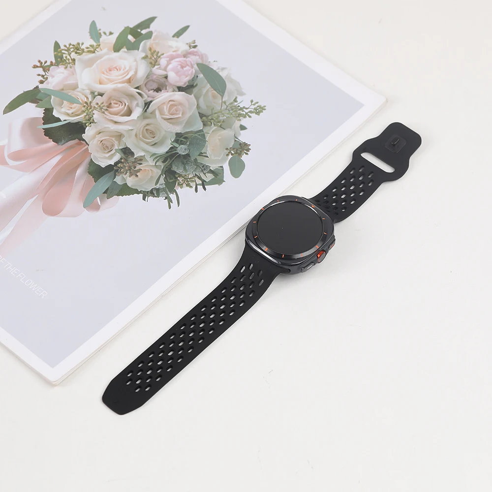 Silicone Strap For Samsung Galaxy Watch Ultra 2 Strap Accessories Smartwatch Bracelet Correa Galaxy Watch Ultra(2025) 47mm Band