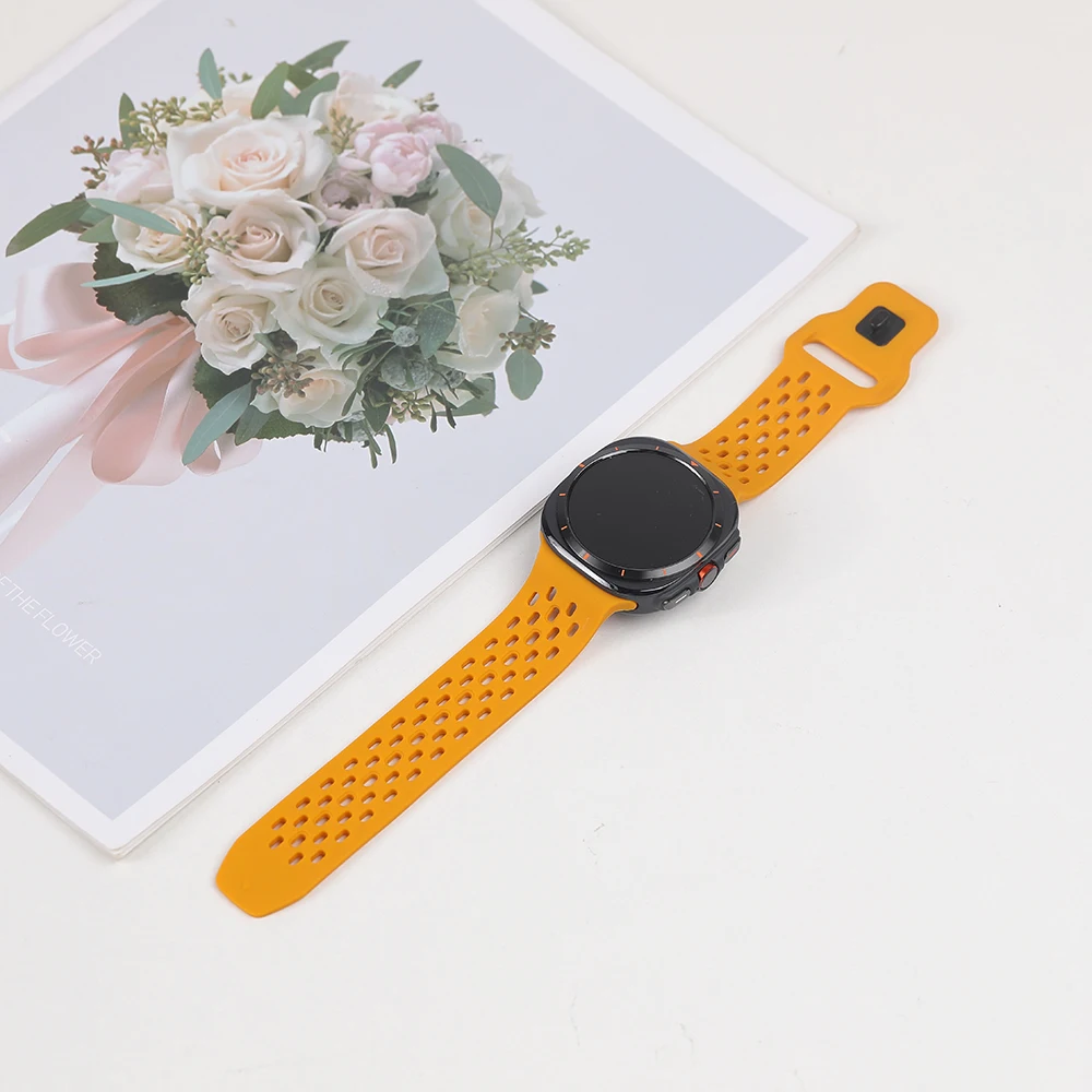 Silicone Strap For Samsung Galaxy Watch Ultra 2 Strap Accessories Smartwatch Bracelet Correa Galaxy Watch Ultra(2025) 47mm Band