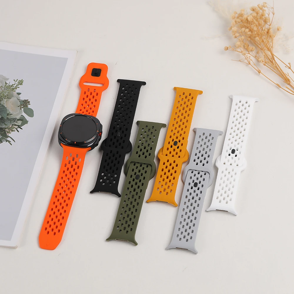 Silicone Strap For Samsung Galaxy Watch Ultra 2 Strap Accessories Smartwatch Bracelet Correa Galaxy Watch Ultra(2025) 47mm Band