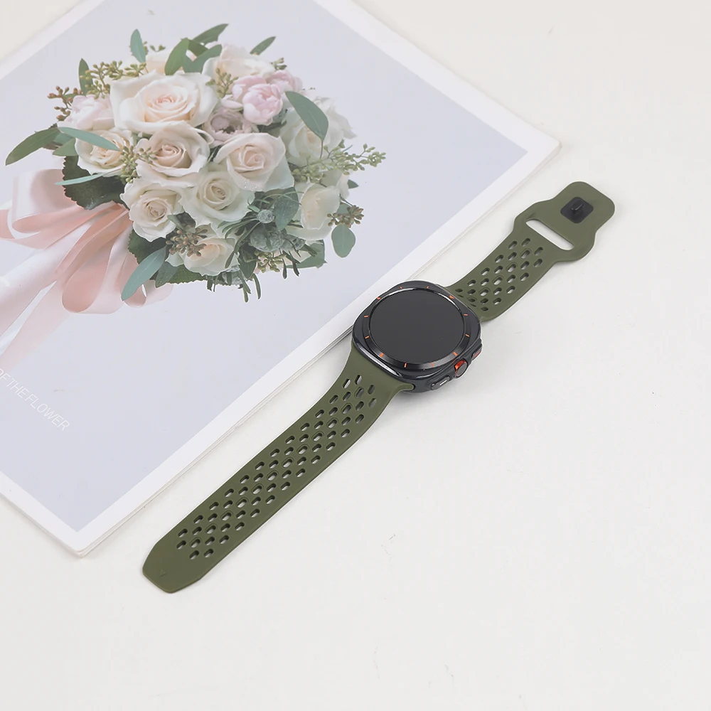 Silicone Strap For Samsung Galaxy Watch Ultra 2 Strap Accessories Smartwatch Bracelet Correa Galaxy Watch Ultra(2025) 47mm Band