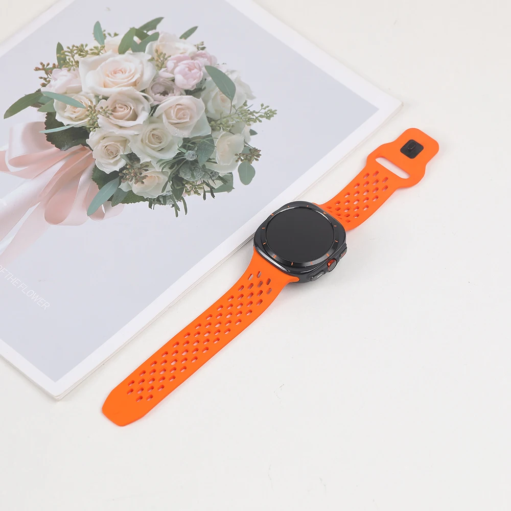 Silicone Strap For Samsung Galaxy Watch Ultra 2 Strap Accessories Smartwatch Bracelet Correa Galaxy Watch Ultra(2025) 47mm Band