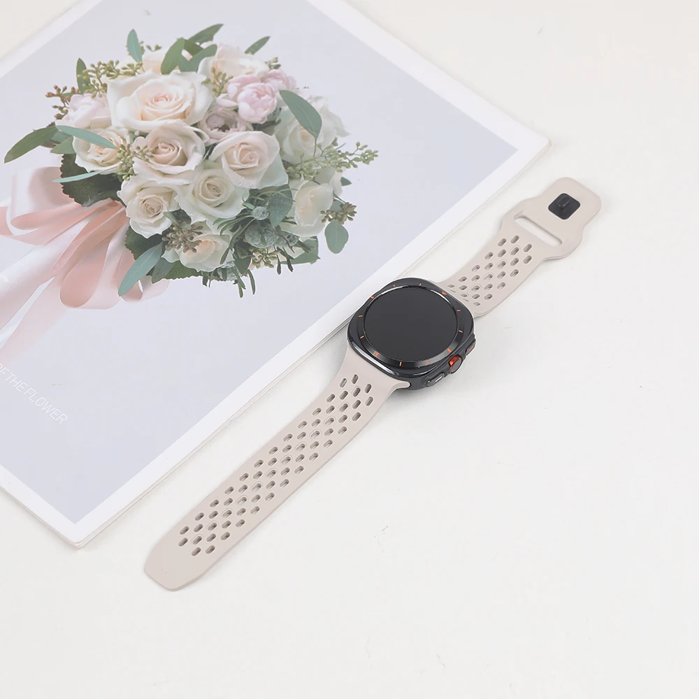 Silicone Strap For Samsung Galaxy Watch Ultra 2 Strap Accessories Smartwatch Bracelet Correa Galaxy Watch Ultra(2025) 47mm Band