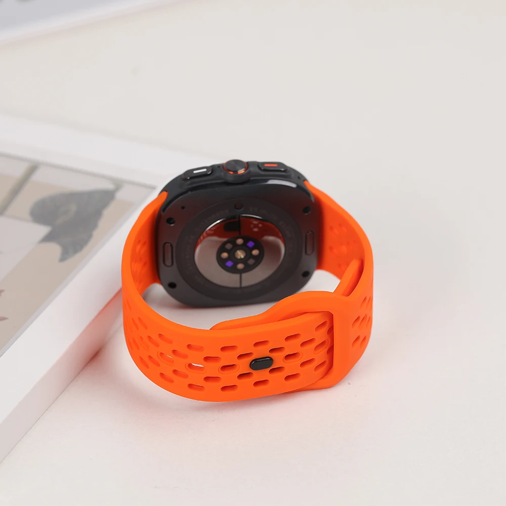 Silicone Strap For Samsung Galaxy Watch Ultra 2 Strap Accessories Smartwatch Bracelet Correa Galaxy Watch Ultra(2025) 47mm Band