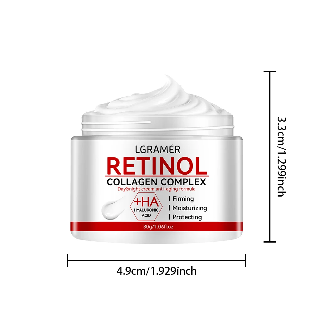 Retinol Lifting Firming Face Cream Collagen Smooth Wrinkles Facial Skin Moisturizer Fade Fine Lines Brighten Skin Care Cosmetics