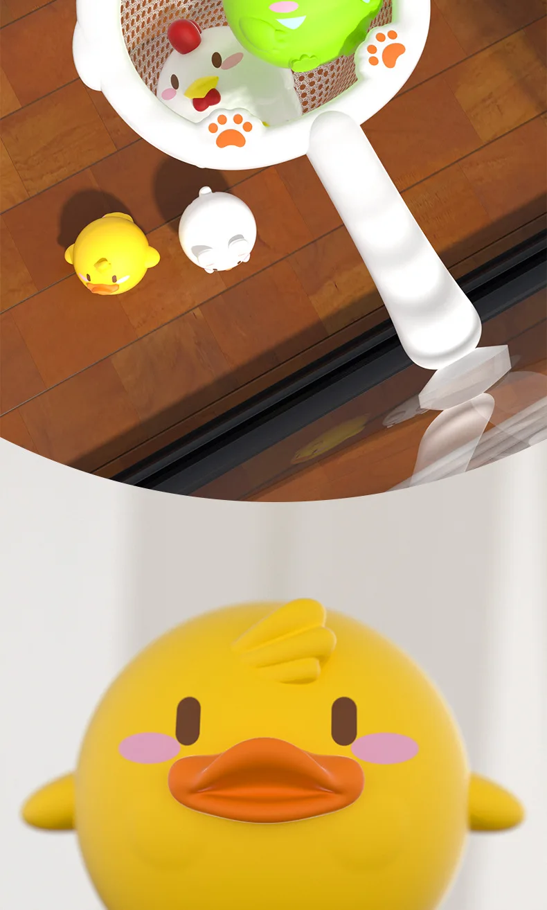 Baby Cute Animals Bath Toy LED Light Up Toys Swimming Water Soft Rubber Float Induction Luminous Duck for Kids Play Funny Gifts