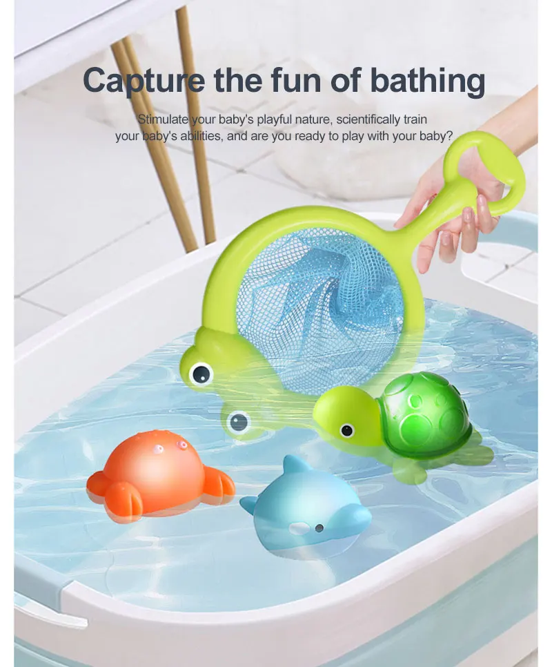 Baby Cute Animals Bath Toy LED Light Up Toys Swimming Water Soft Rubber Float Induction Luminous Duck for Kids Play Funny Gifts