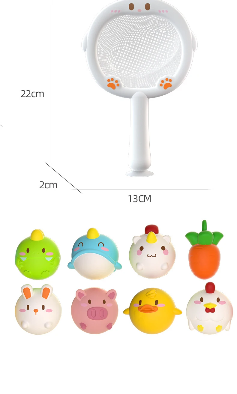 Baby Cute Animals Bath Toy LED Light Up Toys Swimming Water Soft Rubber Float Induction Luminous Duck for Kids Play Funny Gifts