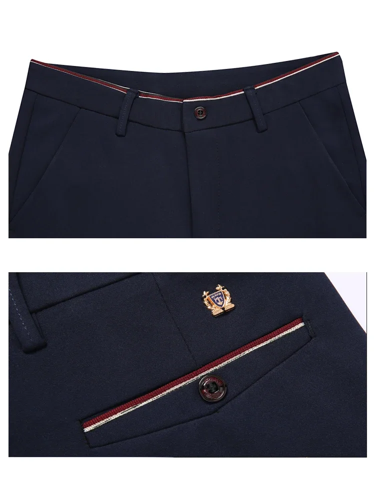 Black Suit Pants for Men Spring and Autumn Stretchy and Non-Ironing Office Trousers Slim Fit Formal Pants for Men Dress Pants