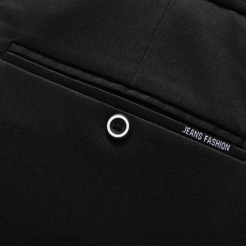 Black Suit Pants for Men Spring and Autumn Stretchy and Non-Ironing Office Trousers Slim Fit Formal Pants for Men Dress Pants