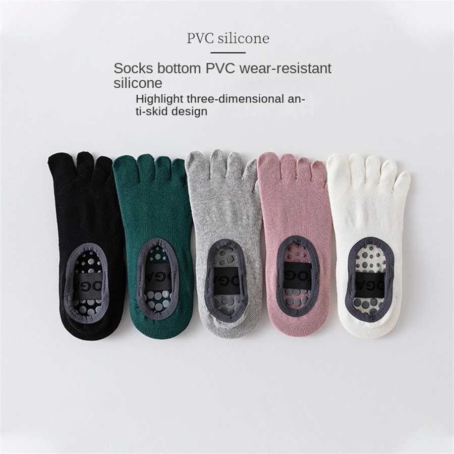 1 Pair of Women's Five Finger Socks, Professional anti Slip yoga Socks, Pilates Fitness Socks