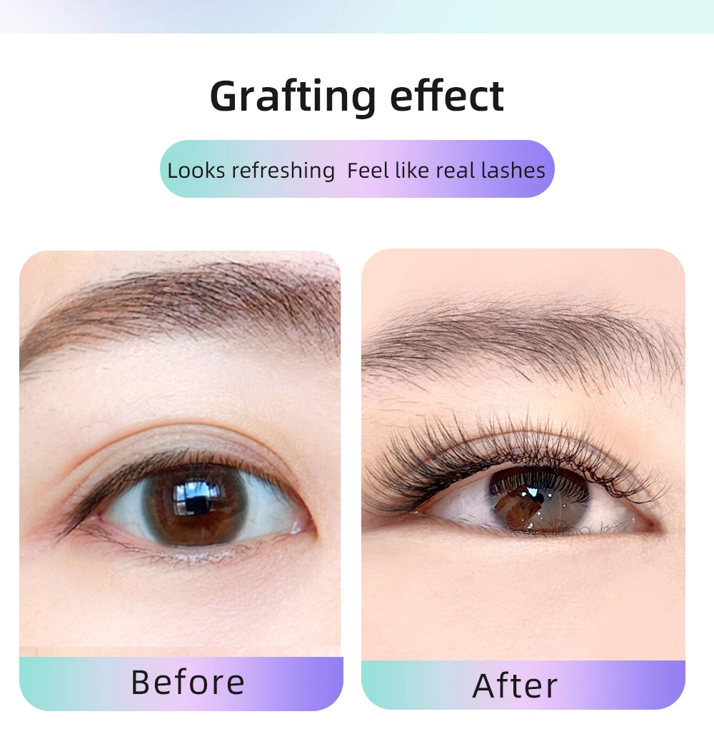 Yelix 2D Volume Lashes 0.10D 8-12mm Single Tip 2D Y Eyelash Extensions Professional Lash Extension Lightweight Premade Fans