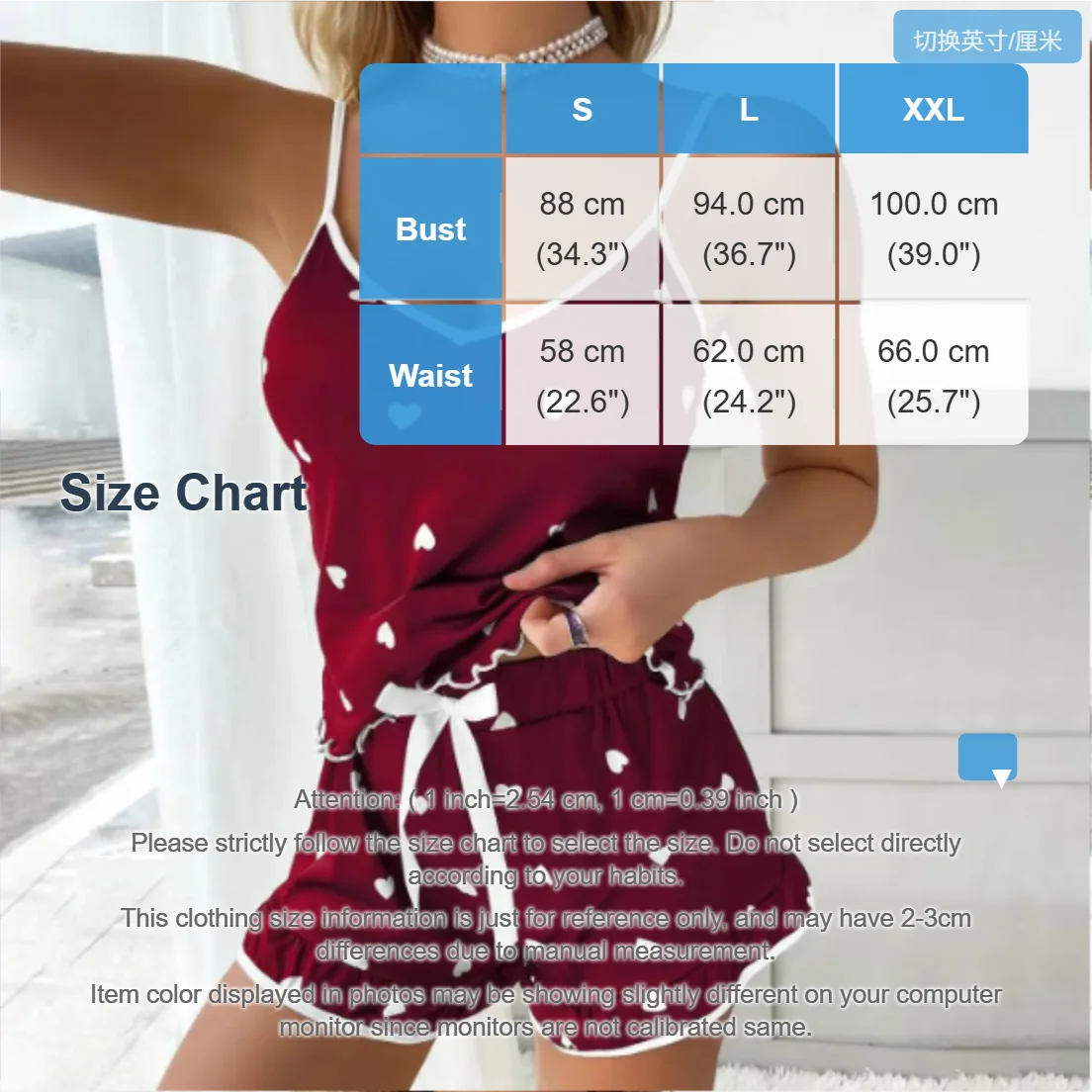 2024 Summer Pajama Set Large Size Vest Shorts Women's Suspenders Soft Casual Cute Printed Women Pajamas Set