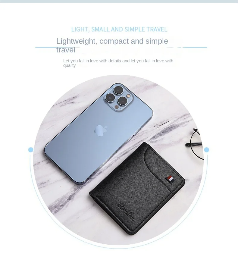 1Pc New Super Slim Soft Wallet PU Leather Mini Credit Card Wallet Purse Card Holders Men Wallet Thin Small Short Skin Wallets