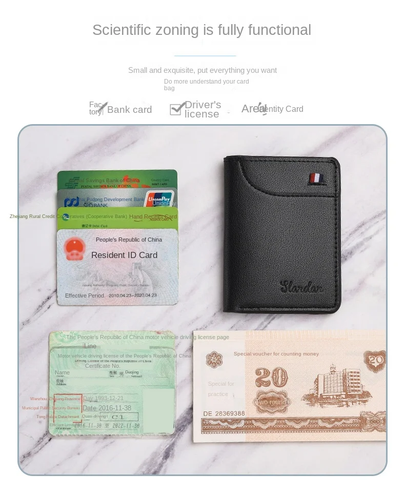 1Pc New Super Slim Soft Wallet PU Leather Mini Credit Card Wallet Purse Card Holders Men Wallet Thin Small Short Skin Wallets