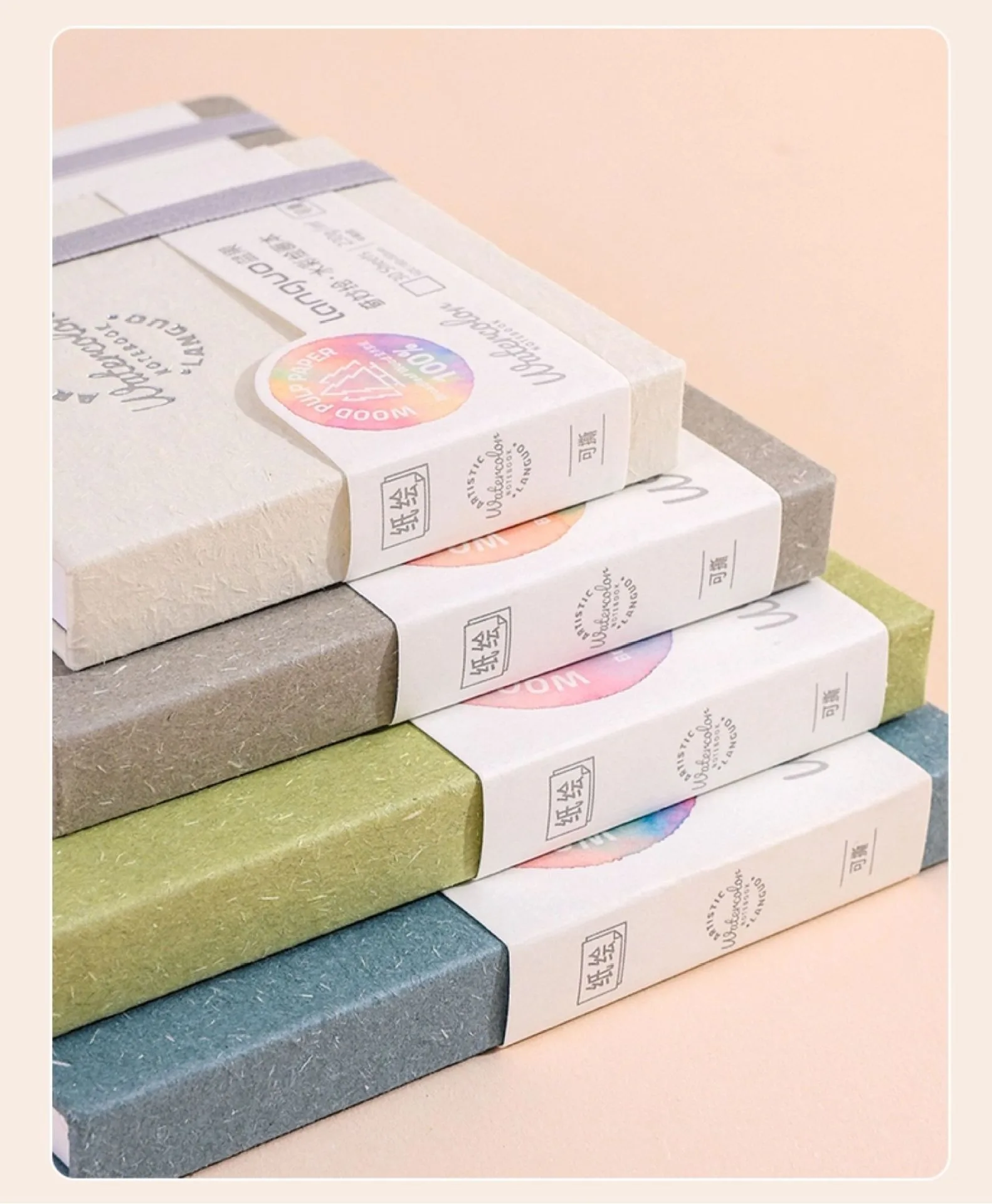 100% Cotton Mini Tearable Watercolor Paper Book Journal Drawing Notebook 230g Art Student Drawing Paper Sketchbook Painting Book