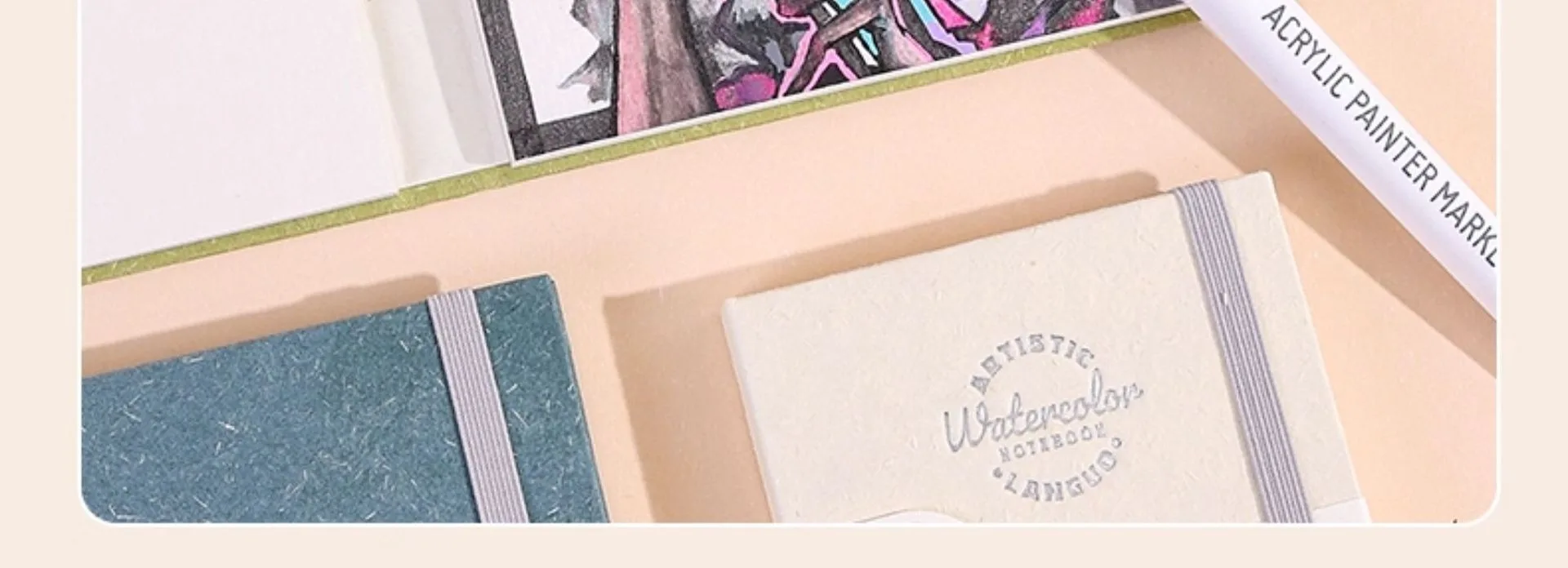 100% Cotton Mini Tearable Watercolor Paper Book Journal Drawing Notebook 230g Art Student Drawing Paper Sketchbook Painting Book