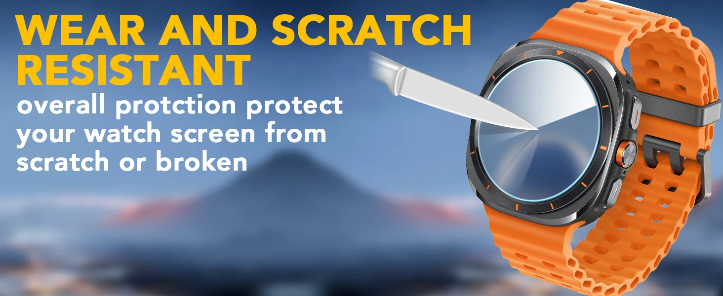 Tempered Glass For Samsung Galaxy Watch Ultra 2 47mm Accessories HD Clear Film galaxy watch 9/8/8 classic 44/40 Screen Protector