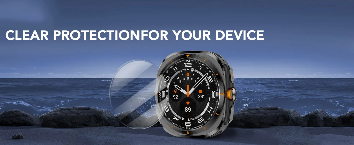 Tempered Glass For Samsung Galaxy Watch Ultra 2 47mm Accessories HD Clear Film galaxy watch 9/8/8 classic 44/40 Screen Protector