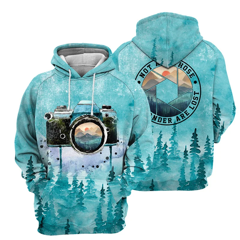 Fashion 3d Printed Diving Hoodie Men Long Sleeve Sweatshirts Spring Autumn Street Sports Tops Pullover Oversized Hoodies Clothes