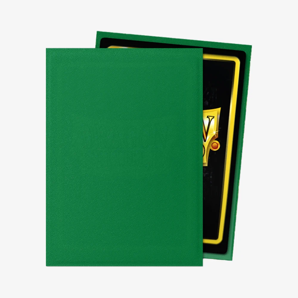 100 Standard Size Dragon Shield New Sleeves 66x91mm Emerald Matting Card Covers for MTG Board Game Cards Slevee