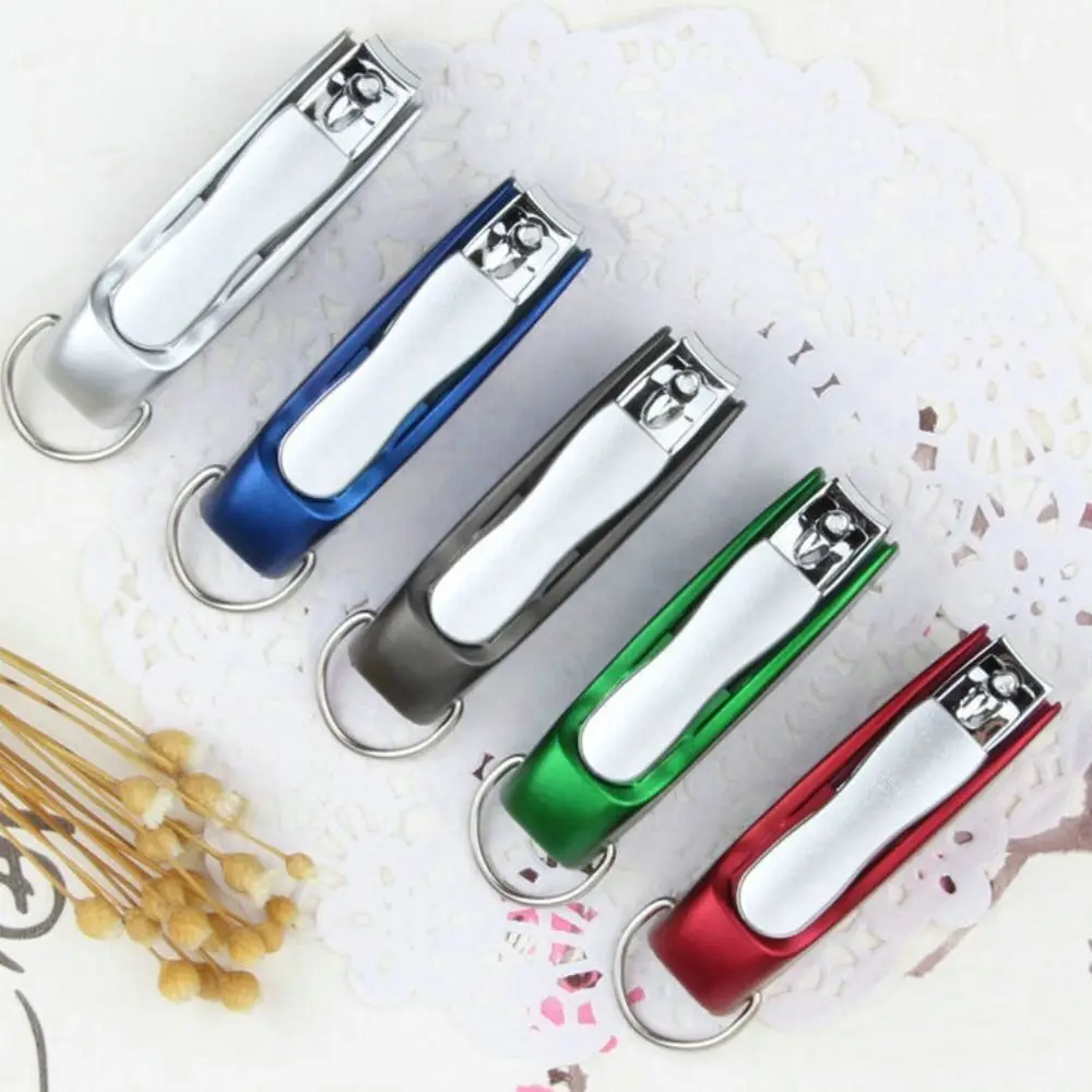Multifunctional Nail Clipper Ballpoint Pen 0.7 Blue Refill Keychain Pen Portable Foldable ABS Ballpoint Pen Creative Stationery