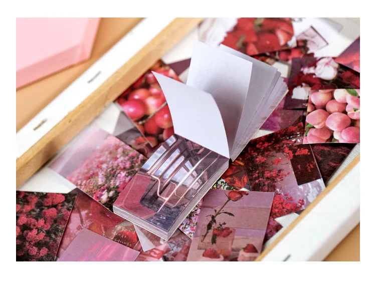 50 Sheet World scenery Style Sticker Book Washi Paper Journal DIY Material Decoration Sticker Memo Pad Scrapbook Stationery gift
