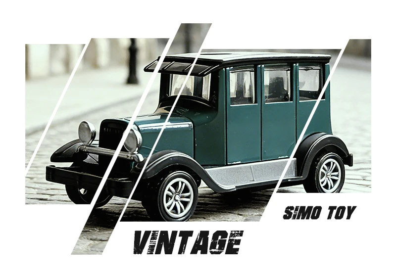 1:43 Alloy Vintage Diecast Car Ford A 1930 Model Car Classic Pull Back Car Model Miniature Vehicle Replica Gift For Kids Adults