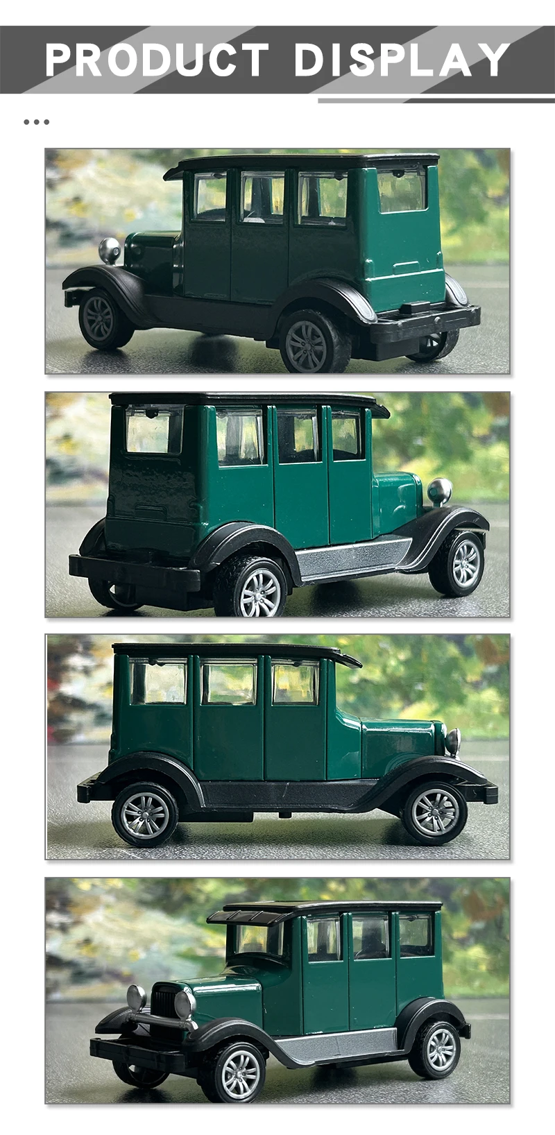 1:43 Alloy Vintage Diecast Car Ford A 1930 Model Car Classic Pull Back Car Model Miniature Vehicle Replica Gift For Kids Adults