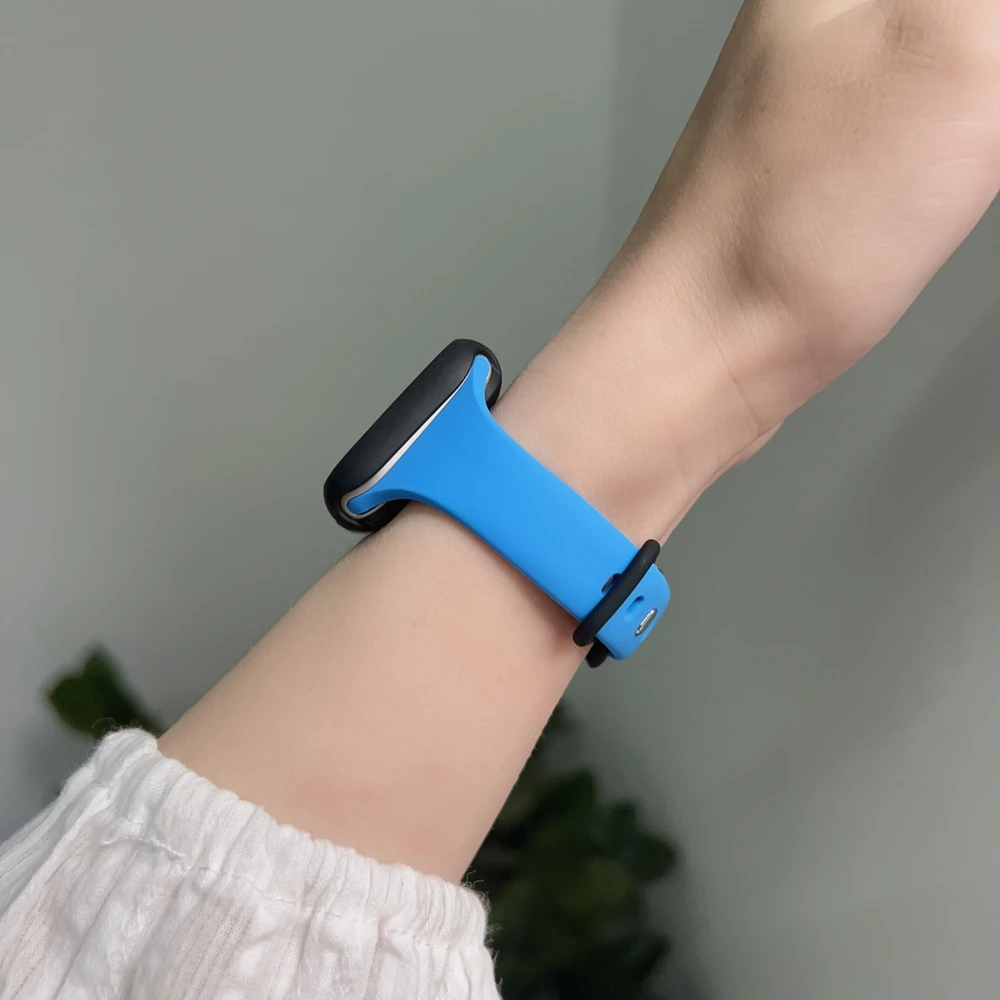2Pack Silicone Band + Case Set for Apple Watch Correa S11 Women Sport 38mm 40mm 41mm 42mm 44mm 45mm 49mm for iWatch Series Strap